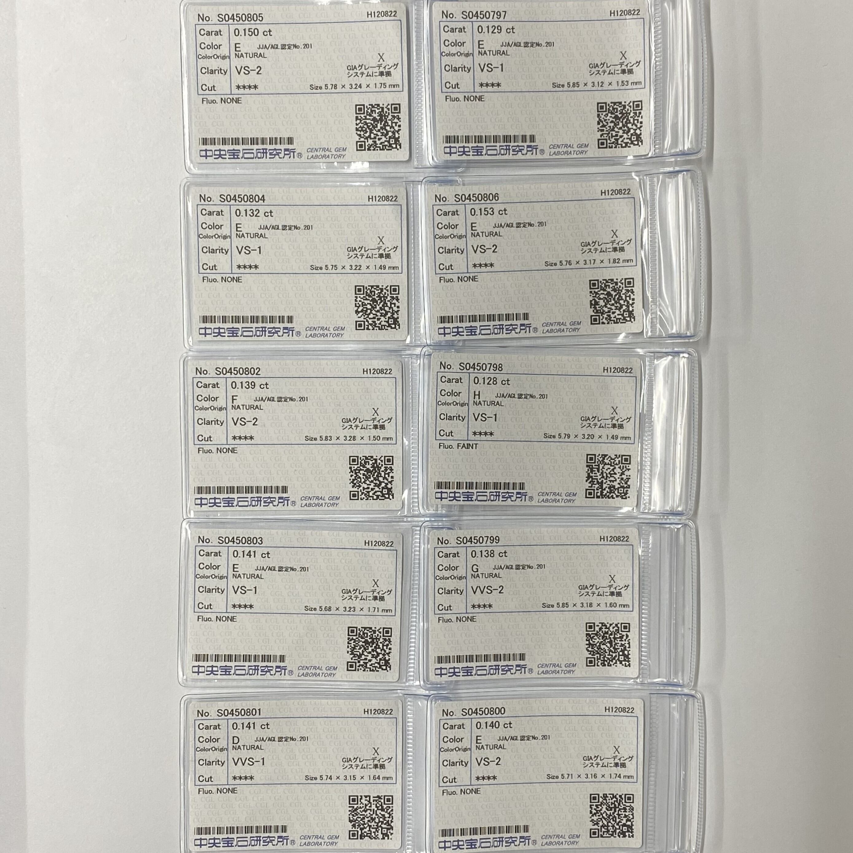 STAR 星形ダイヤモンドセット 1.391ct 10PC/RT1836/CGL | Ilovediamonds 