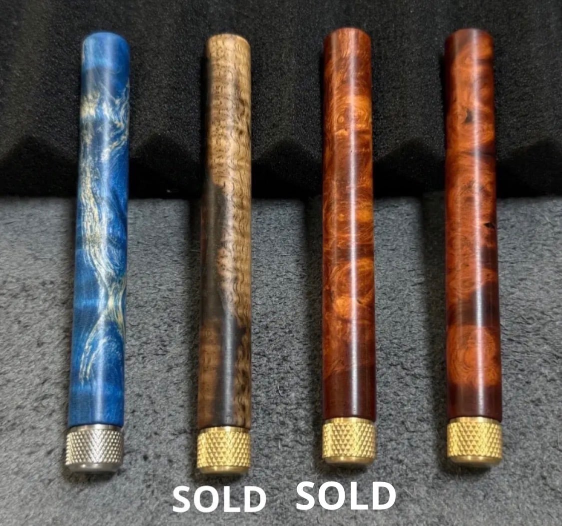 15黒柿木製芯ケース オリジナルキャップ 無塗装 | handwood
