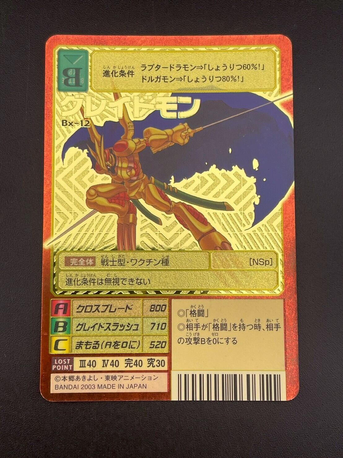 中古品デスクモン BX-125 2004年 ゴールドエッチングカード - メルカリ