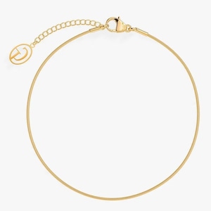 thin snake bracelet (gold)　#b25
