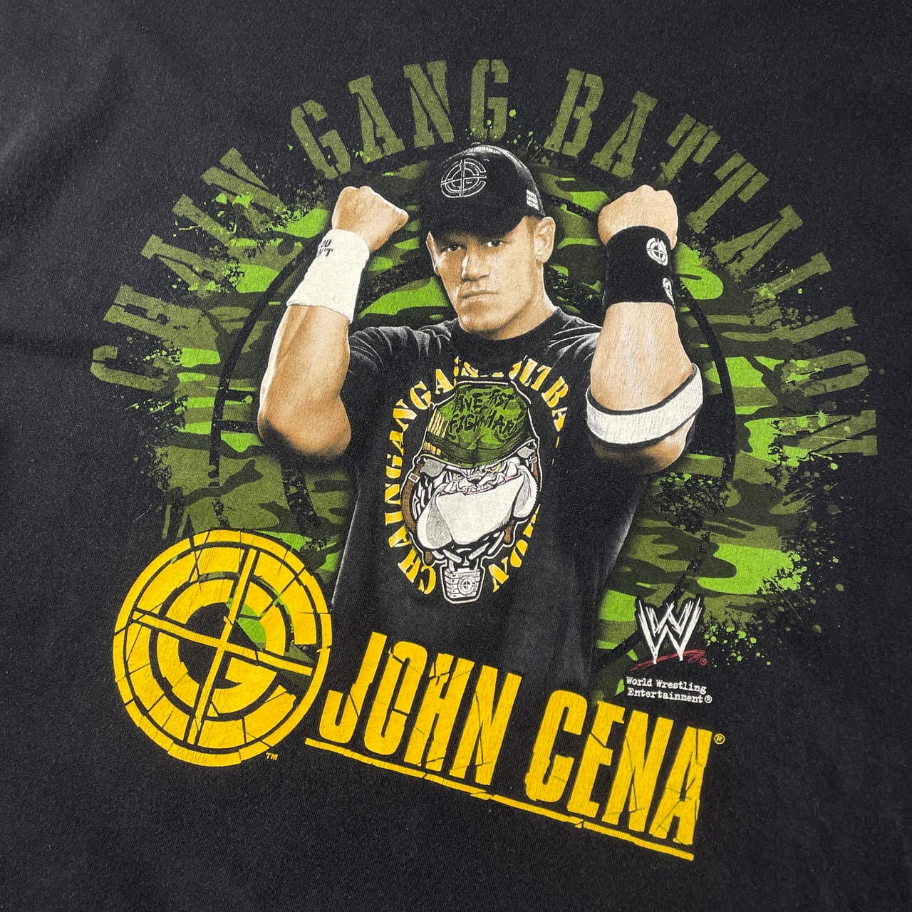 WWE World Wrestling Entertainment 総柄Tシャツ