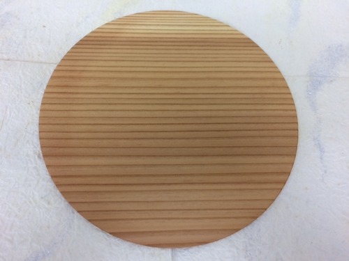 YE-1 国産間伐材使用 丸マウスパッド プレーン Thinned Wood Round Mouse Pad Woody Texture