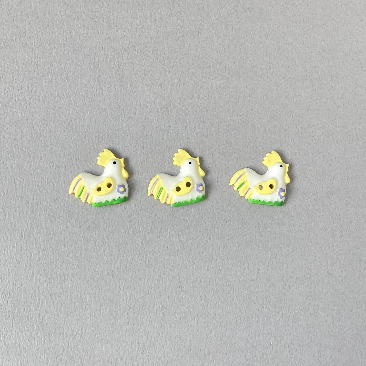 パステルなニワトリのUKボタン(21mm)