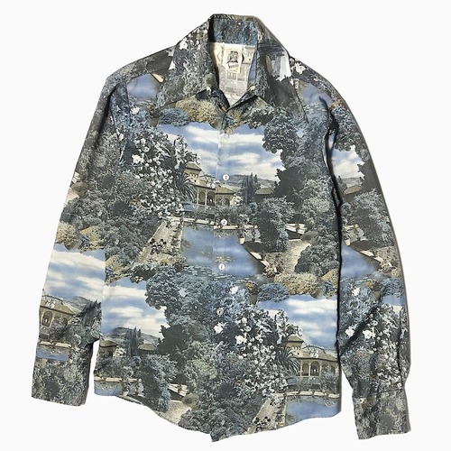 Vintage 70's【KENNINGTON】"Mickey & Minnie" Polyester Shirt