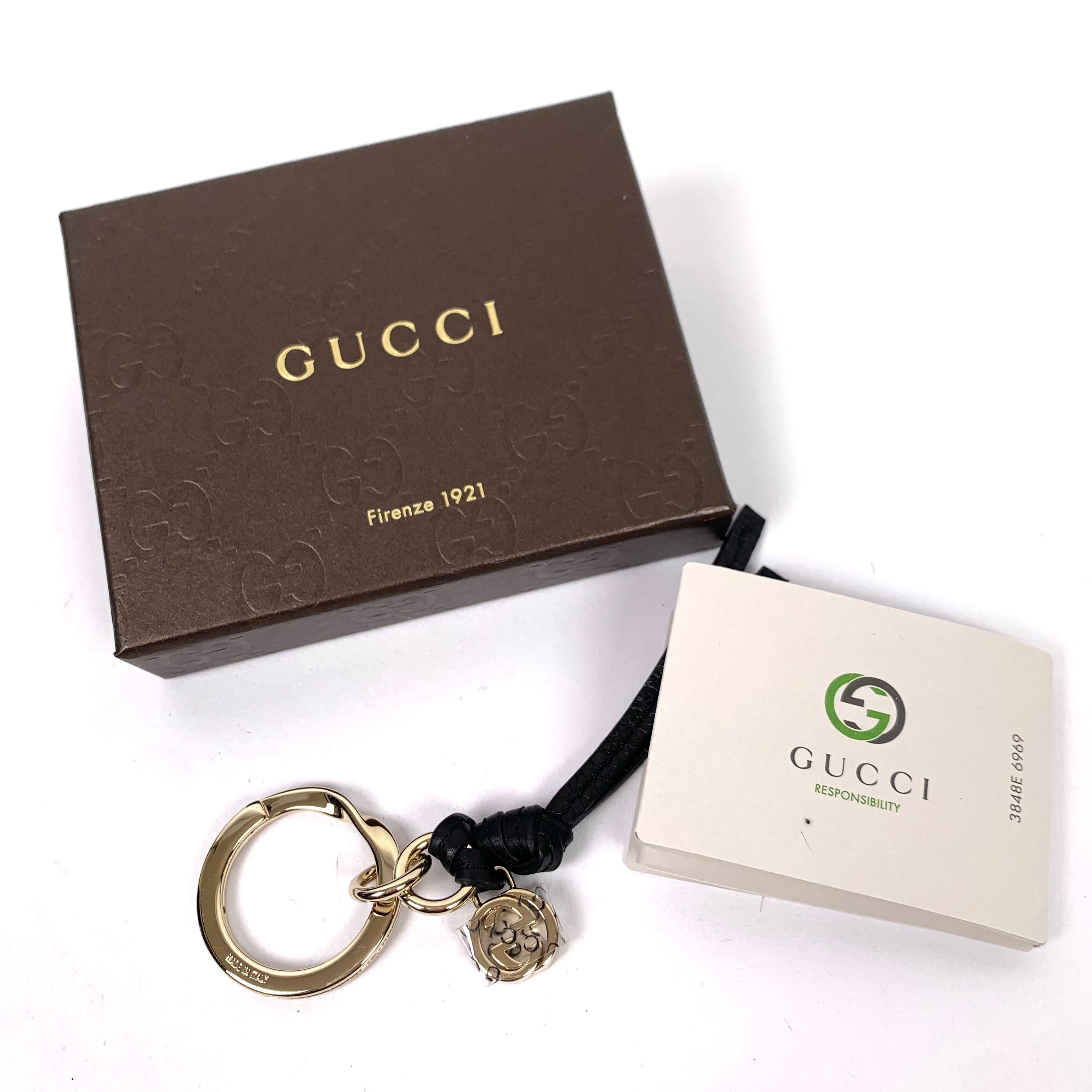 新品未使用】GUCCIグッチ キーリング ギフトリボン付-