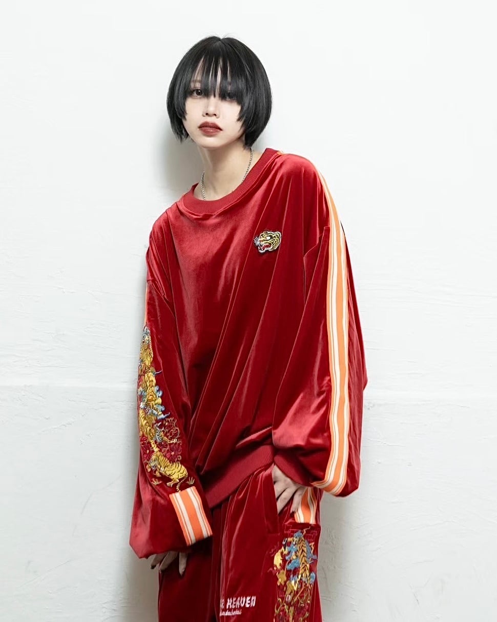 Tiger track sweat/red | チュウカタベタイ