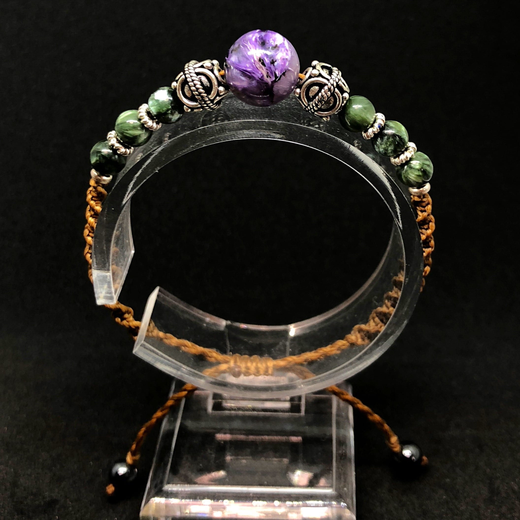 天然石 * 高品質 セラフィナイト グリーンチャロアイト チャロアイト