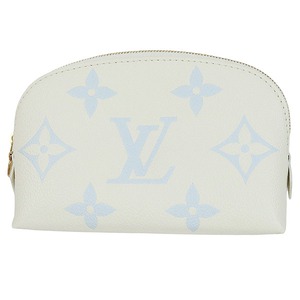 New LOUIS VUITTON ルイヴィトン ポシェット・コスメティック PM M24378 バイカラー モノグラムアンプラント ホワイト ライトブルー ポーチ 新品