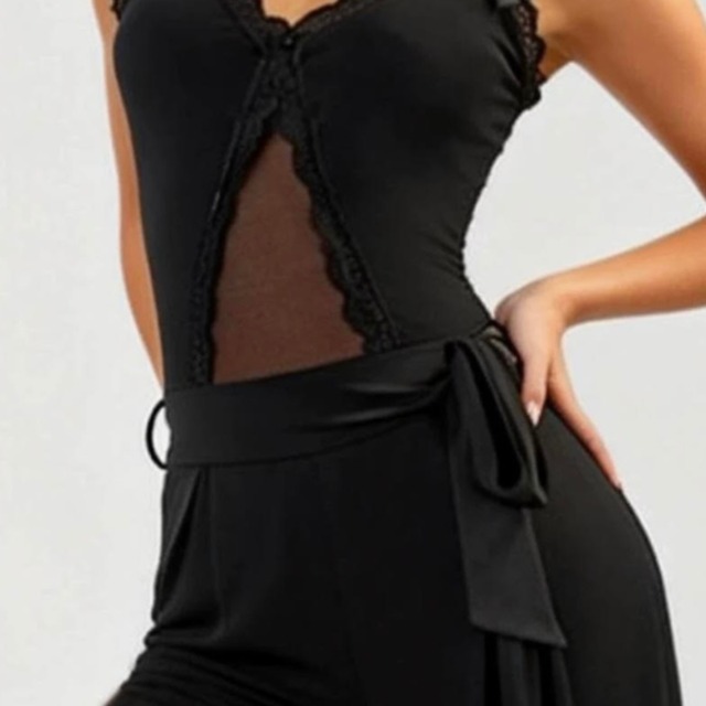 レースフリル ボリューム ダンスパンツ 1col　D00636