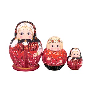 オリガ・ミティナ作　マトリョーシカ　3個型