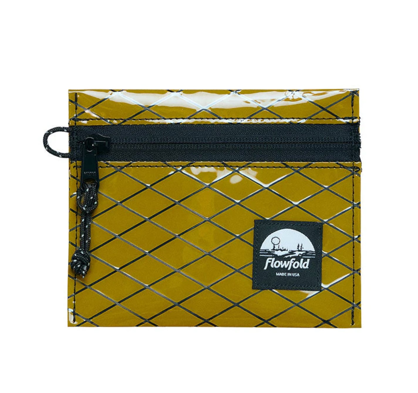 Flowfold(フローフォールド)Recycled Sailcloth Voyager Zipper Pouch (Small) -Clay Sailcloth ポーチ