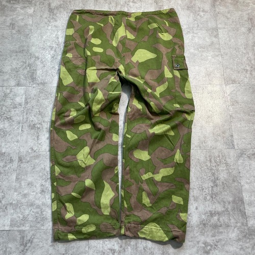 60s 極太 フィンランド軍 実物 M-62 リバーシブルカモ パンツ w39 詳細写真13