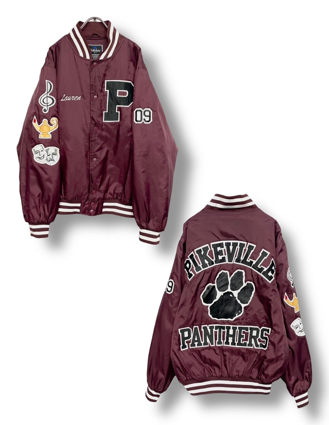 “PIKEVILLE PANTHERS” Team Wappen Nylon Stadium Jacket RENGA CLOTHING