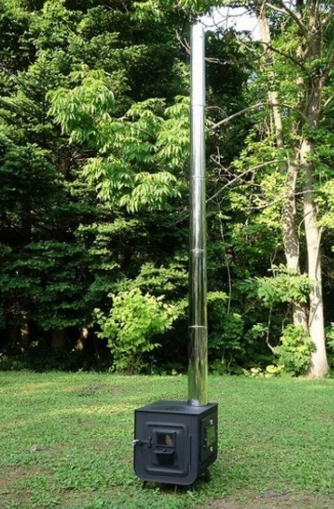 アウトドア専用マトリョーシカ煙突（全長2100mm収納時