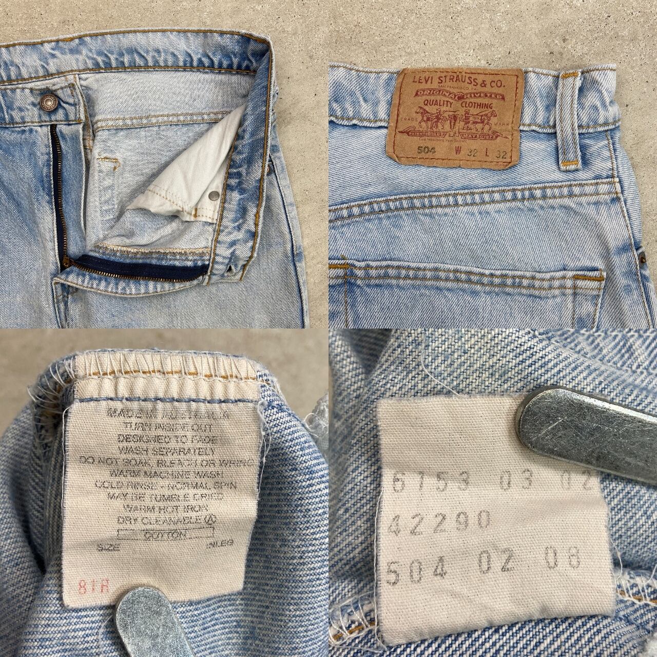 00年代 オーストラリア製 Levi's リーバイス 504 デニムパンツ