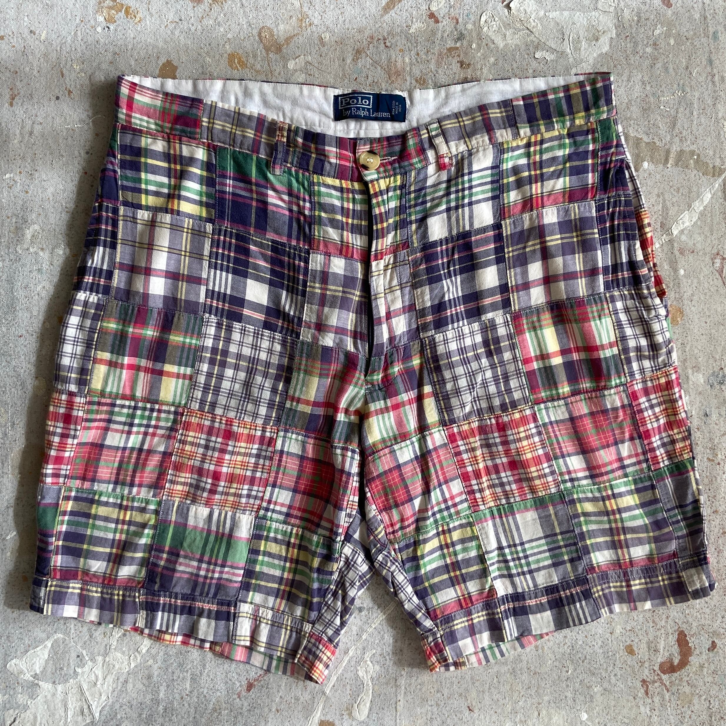 1990s Polo Ralph Lauren Patch Work Shorts W35 F742