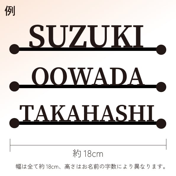 表札】アイアン風ネームプレート_028 | HUNDRED TASTE｜ハンドレッド