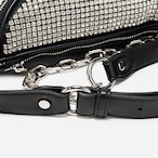 Rhinestone Studded Chest Bag Shoulder Crossbody Chain (ME331)