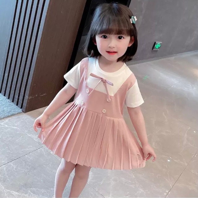 2色 子供服 80〜130 フレアワンピース プリーツ 半袖 リボン 送料無料 ワンピース リボン ドレス クルーネック ミディ丈 子供 キッズコーデ キッズファッション キッズドレス キッズ 可愛い きれいめ エレガント 春 夏 ガーリー お出かけ 外出 きれいめカジュアル 着回し ファッション デート コーディネート 重ね着 休日 特別な日 お祝い 記念日 カジュアル 普段着 春コーデ 夏コーデ おしゃれ シンプル ゆったり 韓国ファッション ワンポイント コーデ パーティー パーティドレス 誕生日