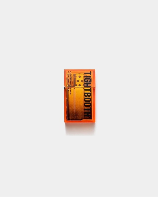 TIGHTBOOTH : LABEL LOGO HARD EDGE LIGHTER FW26-A20 C/# ORANGE