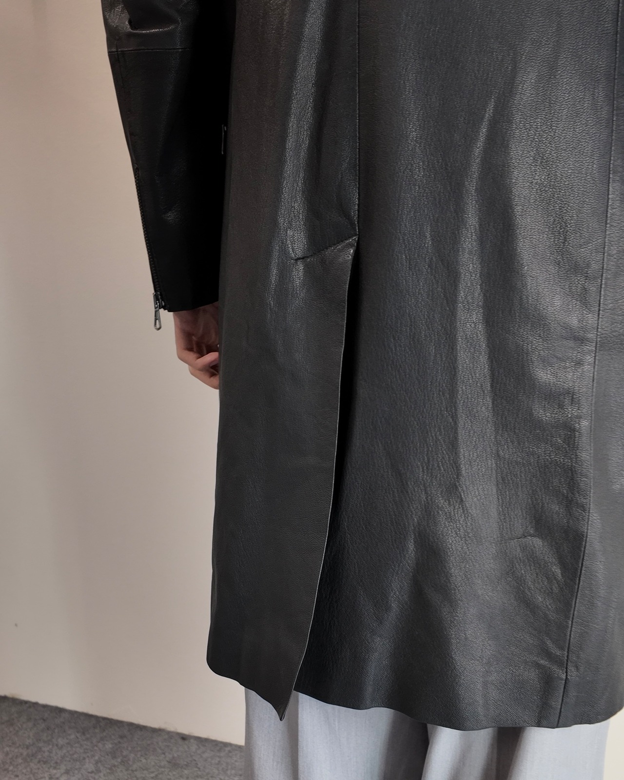 【VERSACE Jeans COUTURE】double riders leather coat