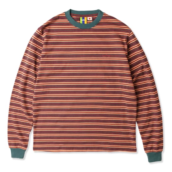 【Bedlam】ZWOOP STRIPE LS (GREEN)〈国内送料無料〉