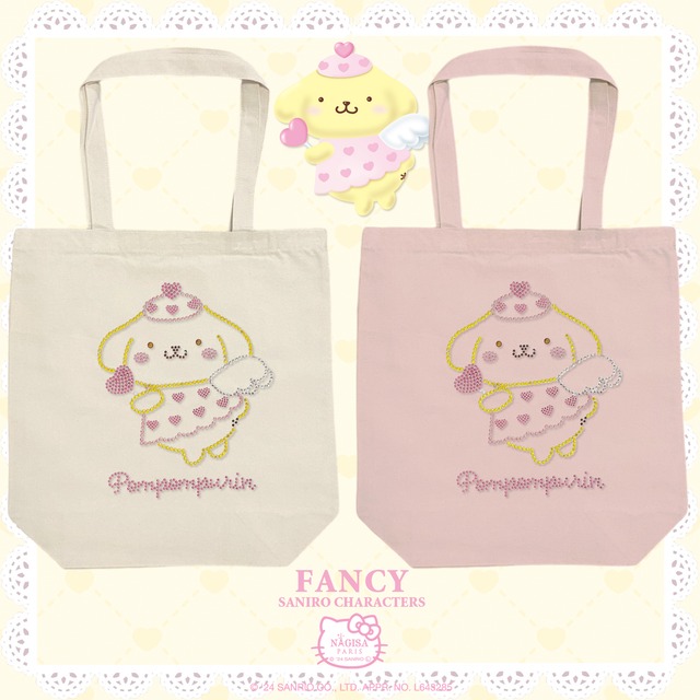 エンジェル ポムポムプリン ラインストーントートバッグ Angel Pompompurin  Rhinestones bag