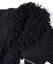 フラッグCロゴフリンジカーディガン (IVORY) CQ-47115