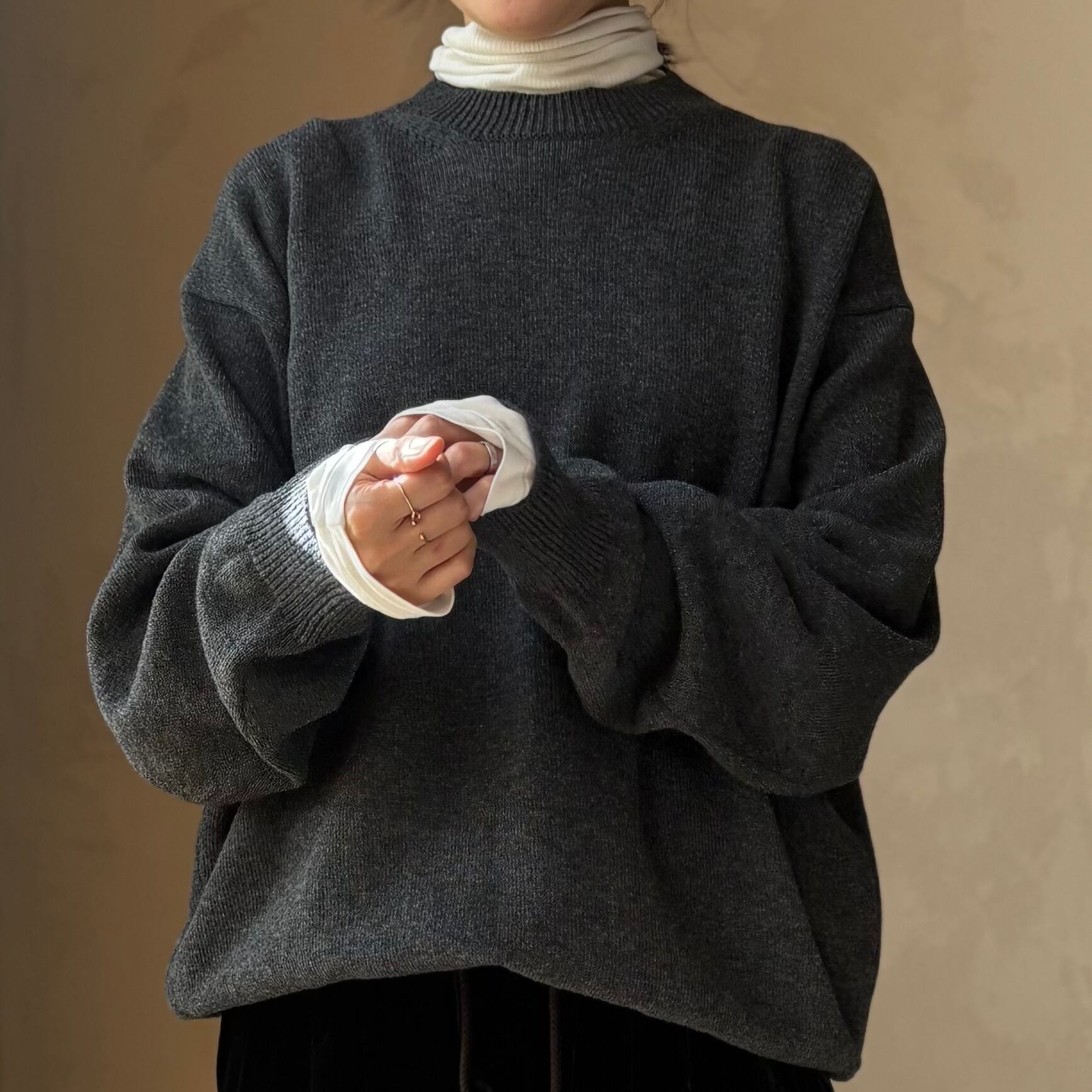 YOKO SAKAMOTO | CREW NECK KNIT | HJ GALLERY
