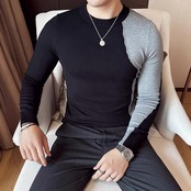 slim block sweater 00238