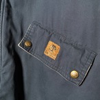 90s Timberland / コットン マルチポケットジャケット ネイビー / フード着脱可 / 中綿入り 防寒 アウトドア