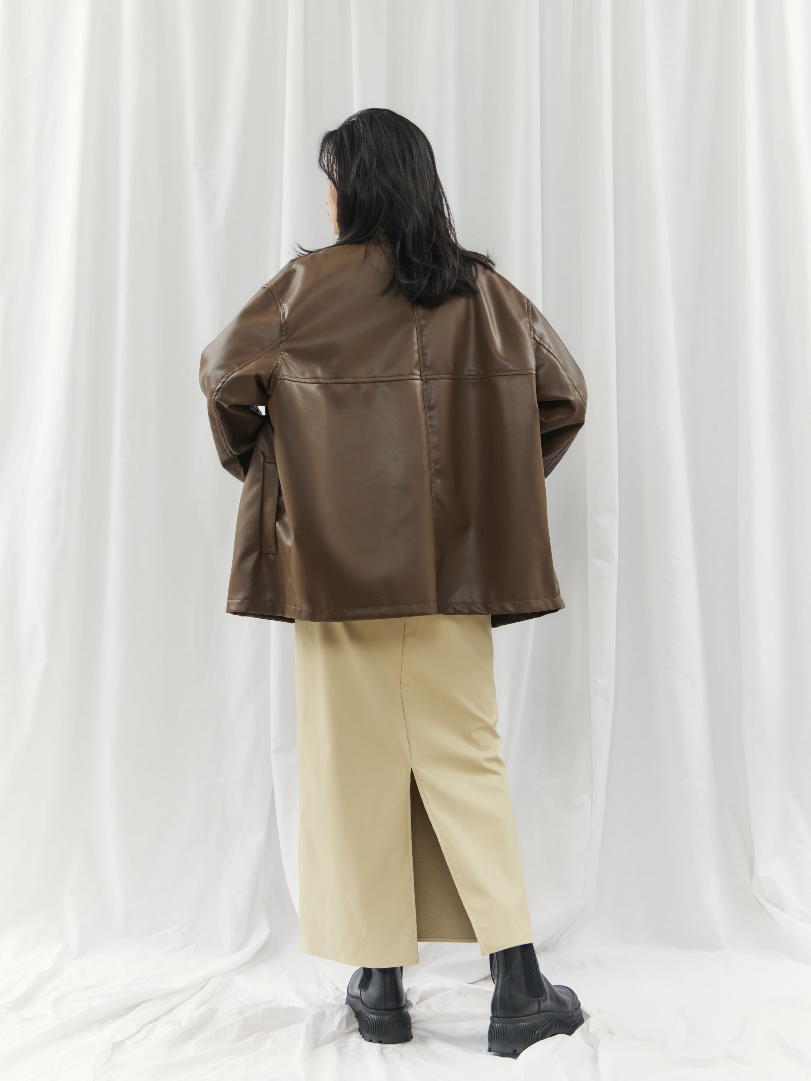 FAUX LEATHER JK（ﾌｪｲｸﾚｻﾞｰｼﾞｬｹｯﾄ）【7543117】 | CIEL'AIR