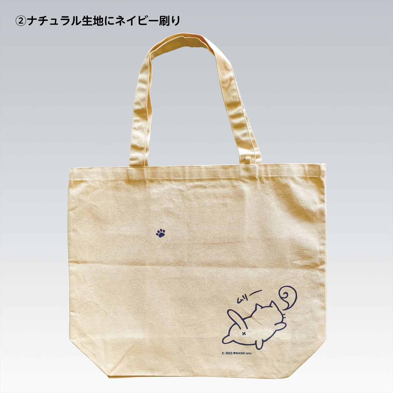 ムリ―ねこのA3キャンバストートバッグ（黒/白/ネイビー） | 和菓子note