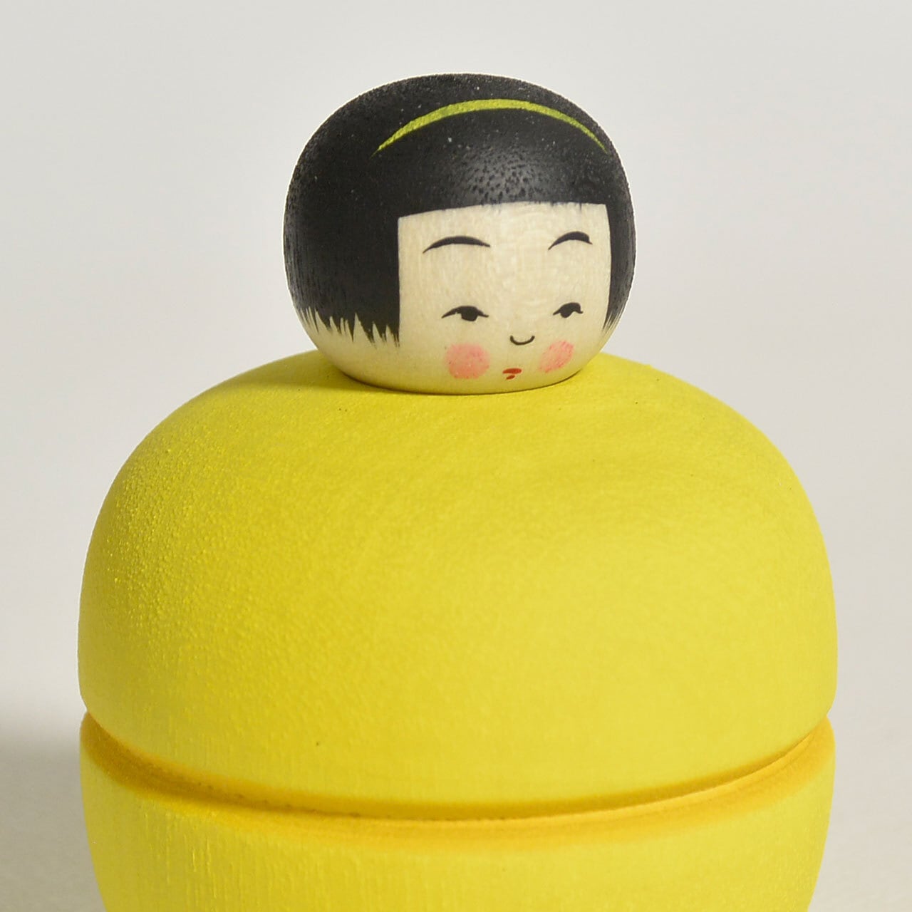 こけし マカロンちゃんこけし 約1.5寸 約4.5cm 鈴木明 工人（作並系）#2314