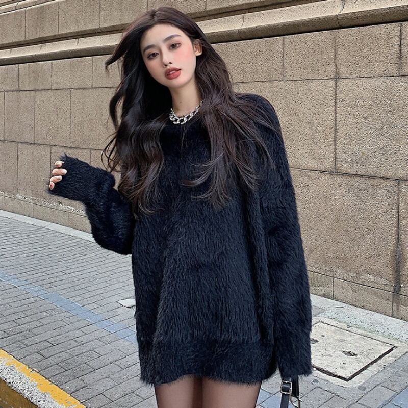 ブラックセーター レディーススタイルトップス オータム 秋物 ウィンター 冬物 YY-ファッション34981749889