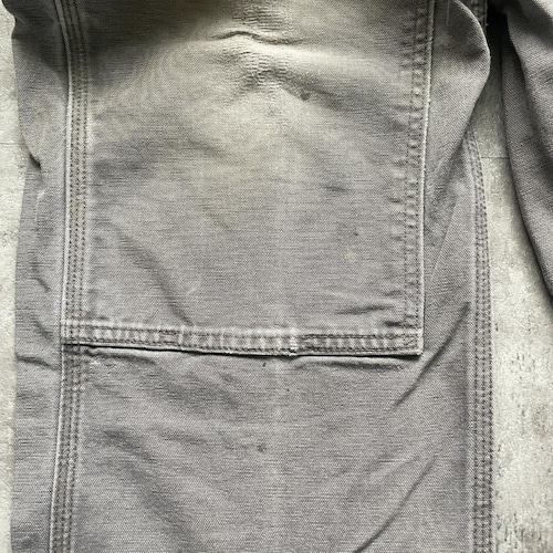 襤褸 USA生地製 グレー ダブルニー Carhartt B136 35×30 詳細写真12