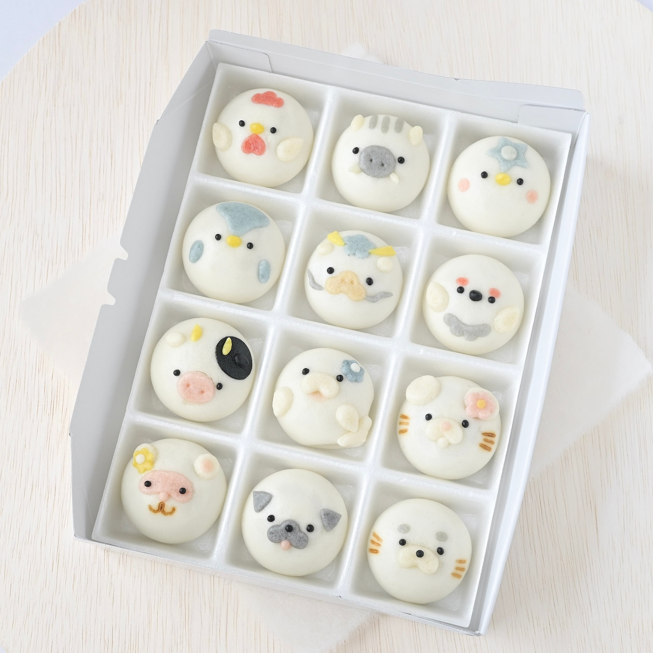 【選べる】まんまる動物まんじゅう12個入