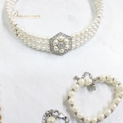 【社交ダンス 小物 まとめ売り】全21点 セット パール アクセサリー ネックレス イヤリング シルバー ゴールド 発表会 正装