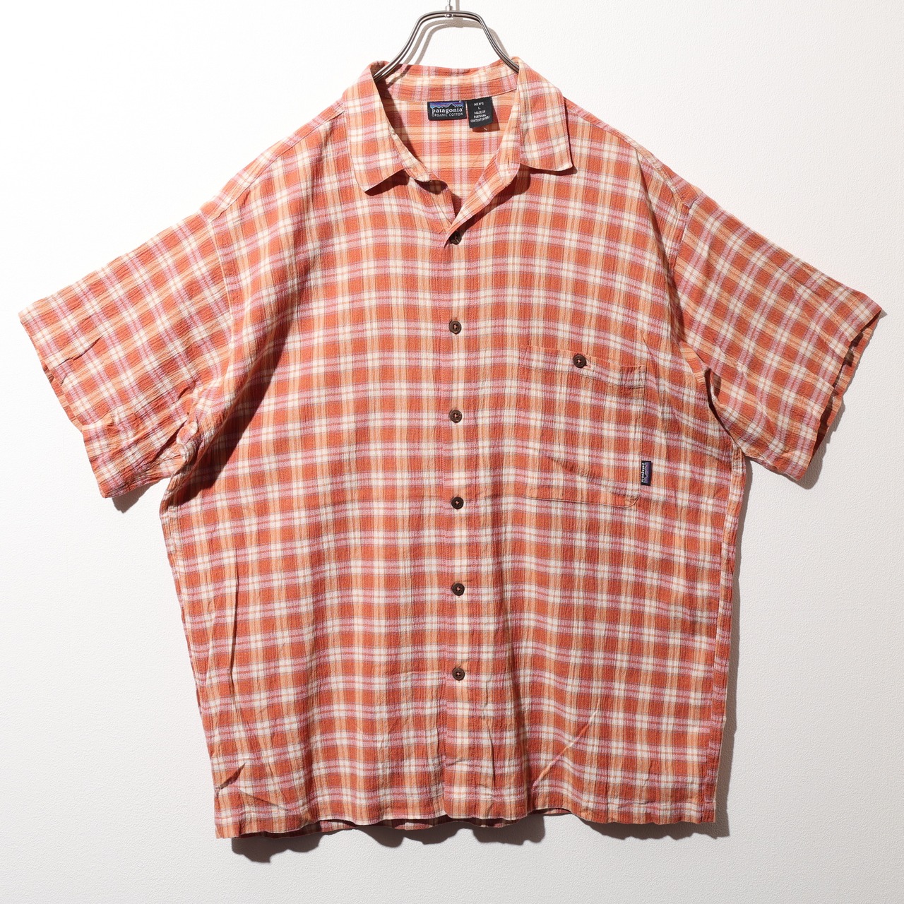 極美品 L 00年 ポルトガル製 A/C Yarn Dyed Shirt Patagonia ACシャツ ヤーンダイ パタゴニア