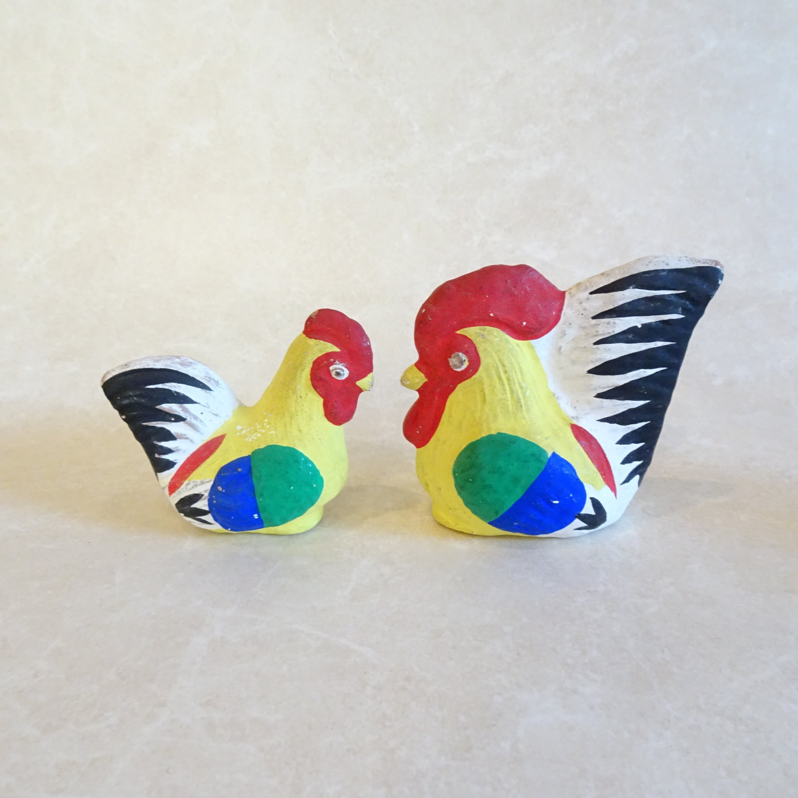 滋賀のにわとり 2点セット(郷土玩具)