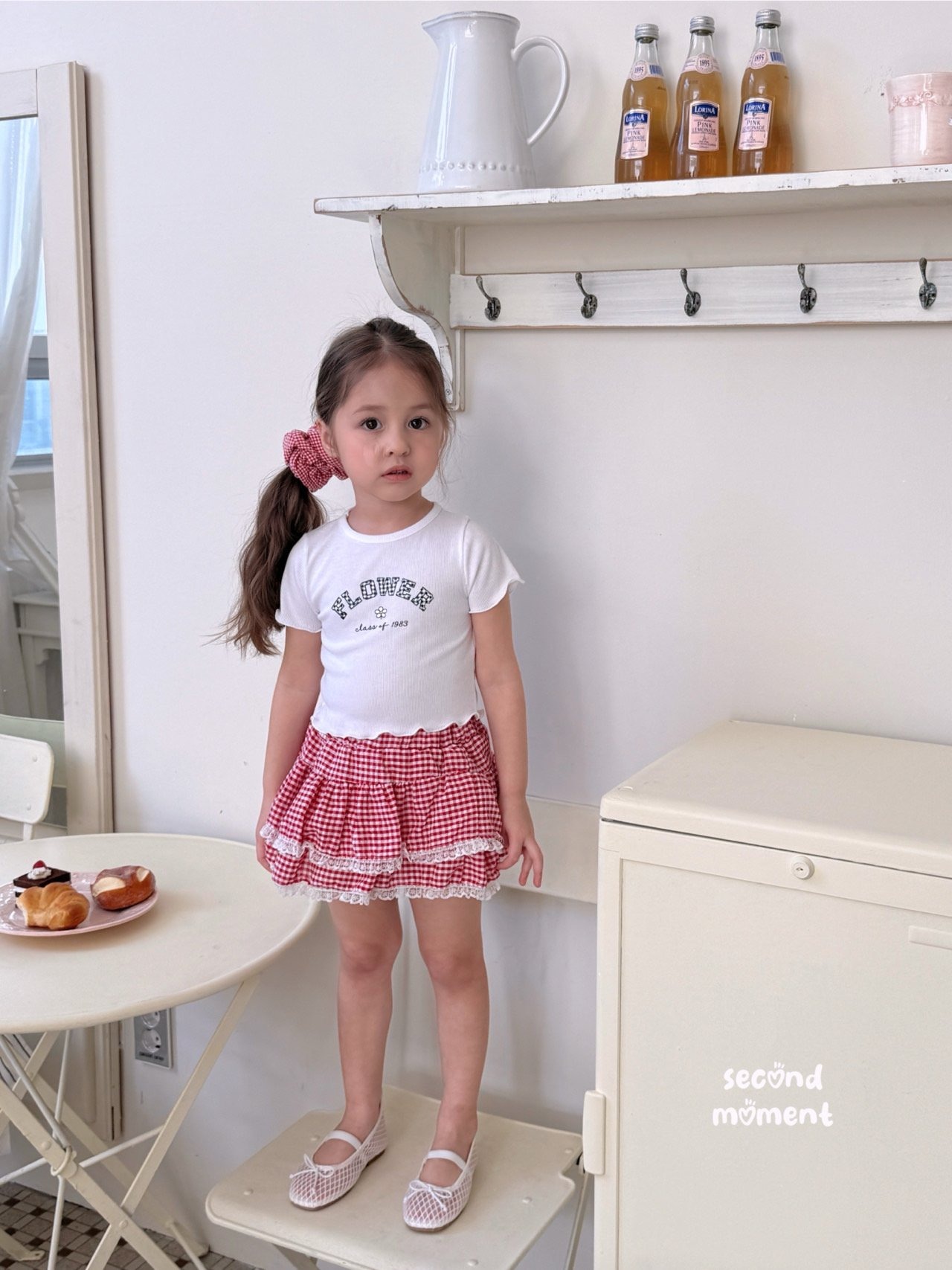 [second moment] Fruit Check Skirt / [세컨드모먼트] 후르츠체크스커트
