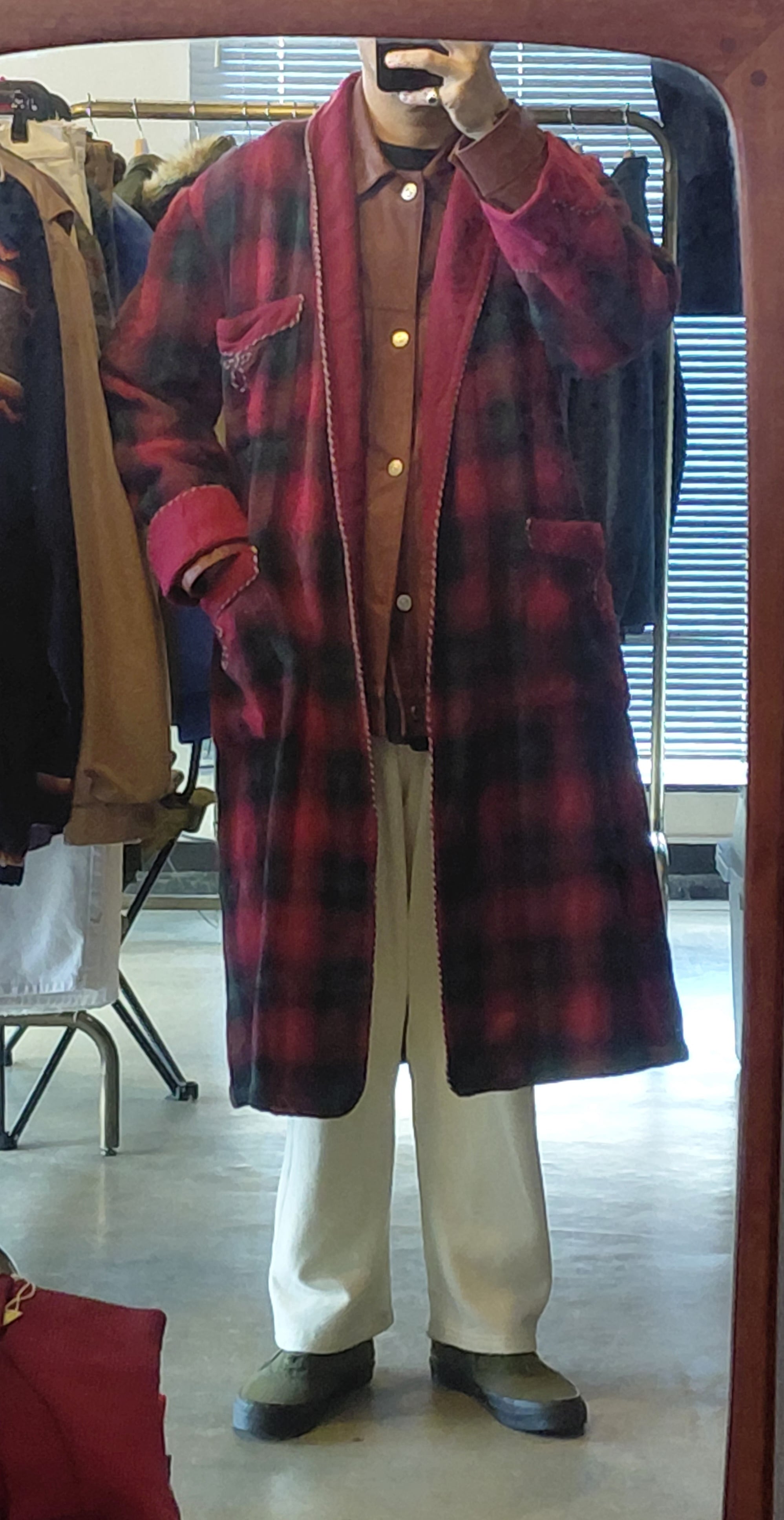 60s McGREGOR Checked Wool Gown | THE LIGHT CLOTHING