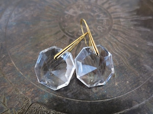 アンティーククリスタルピアス antique crystal earrings <PE1-0318>