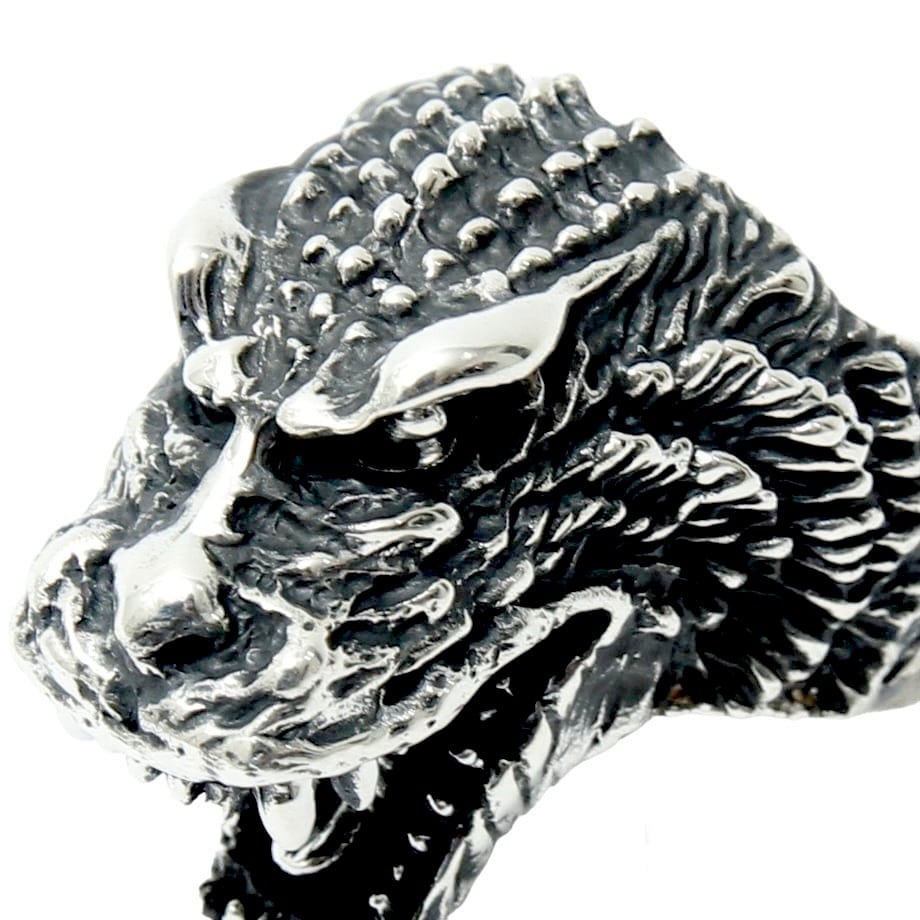 ゴジラ 2001ゴジラ haraKIRI godzilla ring Silver Jewelry モスラ