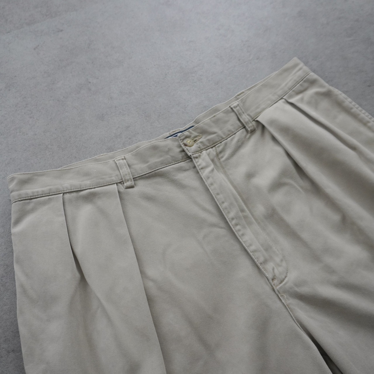 Polo by Ralph Lauren "TYLER SHORTS" beige [W38] 古着 - 4