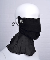 【直営限定ITEM】ソフトオーガンジーフェイスカバー (L/BLUE)　CQ-48521H
