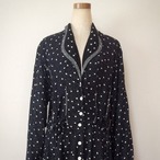 70s heart print maxi dress