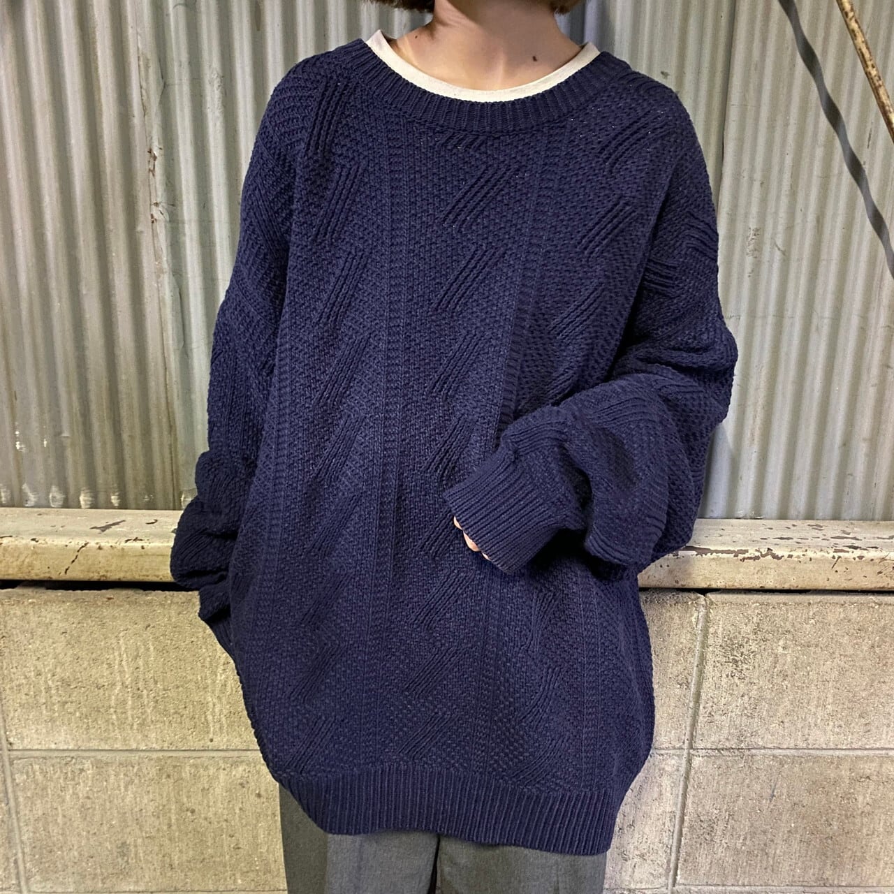 ビッグサイズ 80〜90年代 L.L.Bean エルエルビーン シルク×リネン 
