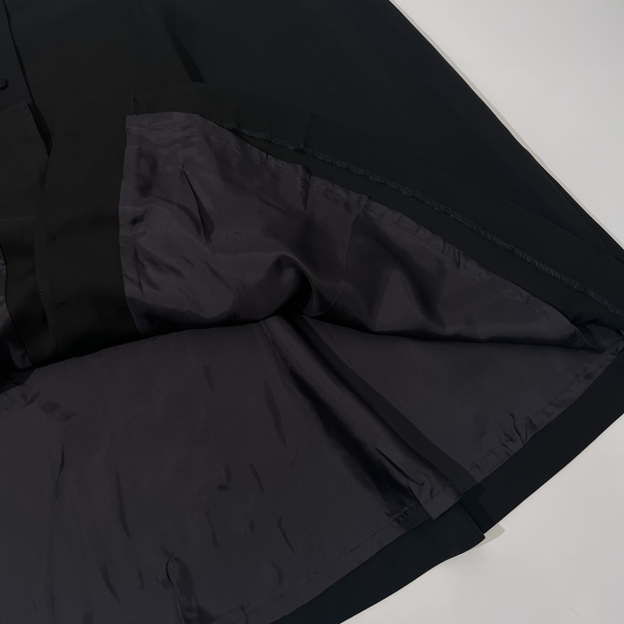 美品 KANEKO ISAO カネコイサオ リボン デザイン セットアップ ブラウス シャツ ジャケット フレアスカート /黒 ブラック/ビンテージ