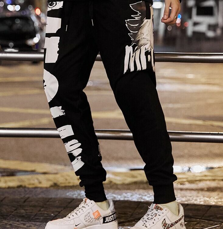 全1色 スウェットパンツ プリント カジュアル ストリート